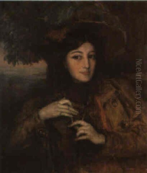 Retrato De Joven Oil Painting by Marceliano Santamaria y Sedano