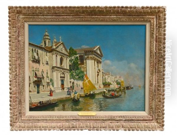 St. Rocco Church, Venice Oil Painting by Rubens Santoro