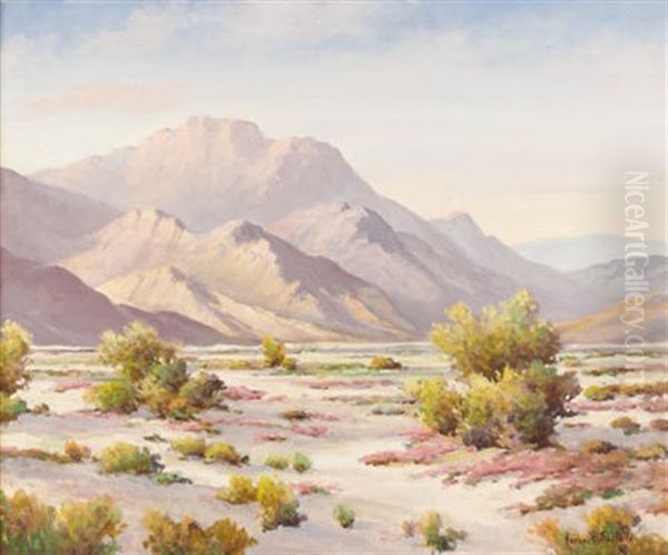 Untitled: Desert Landscape Oil Painting by Herbert Sartelle