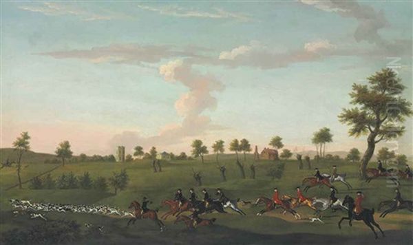 Full Cry Oil Painting by Francis Sartorius