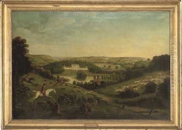 Full Cry, In The Grounds Of Buckland House, Berkshire Oil Painting by Francis Sartorius the Elder