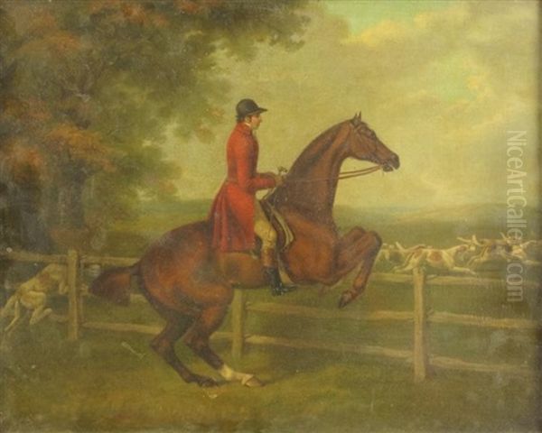 Hunt Scene Oil Painting by John Sartorius