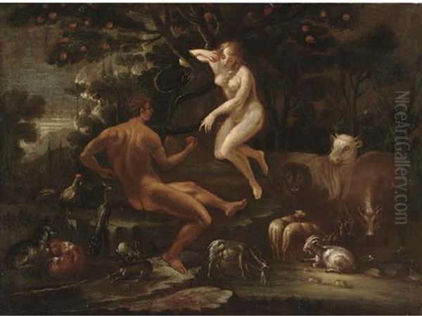 The Temptation Oil Painting by Roelandt Savery