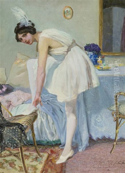 In Camerino Oil Painting by Filippo Martori Savini
