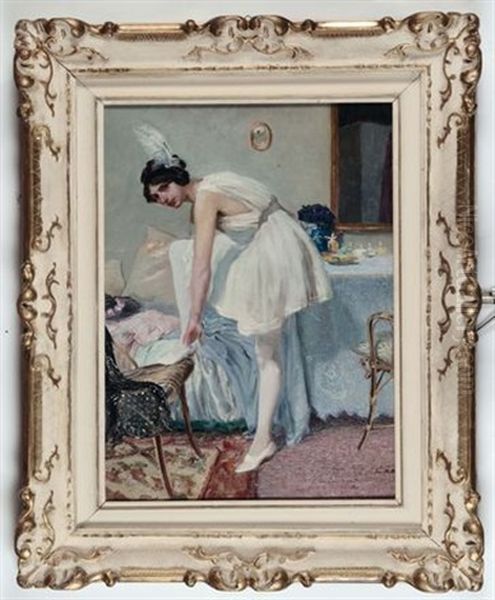 Prima Del Ballo Oil Painting by Filippo Martori Savini