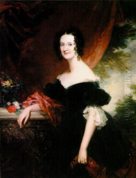 Portrait Of Mary Catharine Lodge Oil Painting by Frederick Richard Say