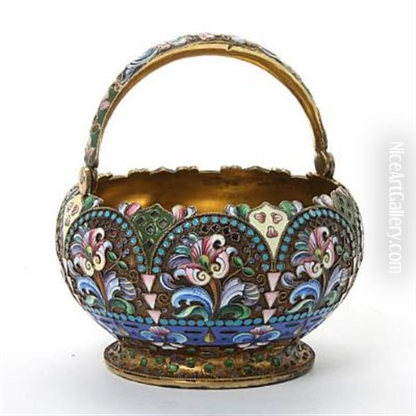 Russian Sugar Bowl Oil Painting by Grigorii Mikhailovich Sbitnev