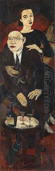 Der Abend Oil Painting by Josef Scharl