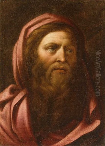 Von Alter Hand. Portrait Eines Bartigen Mannes Mit Rotem Umhang Oil Painting by Bartolomeo Schedoni