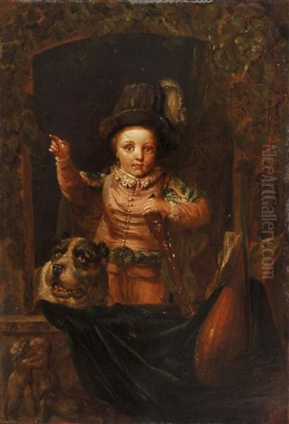 Dietrich Von Miltitz Als Knabe Oil Painting by Johann Eleazar Schenau
