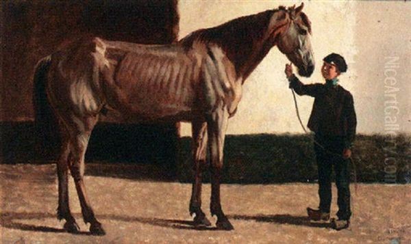 Zijn Oude Vriend Oil Painting by Cornelis Albert Johannes Schermer