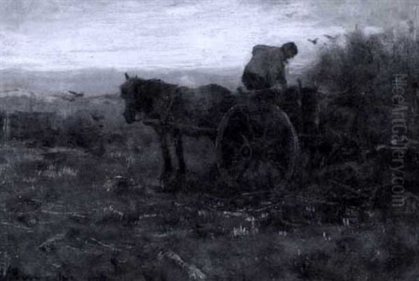 Loading The Cart Oil Painting by Johan Frederik Cornelis Scherrewitz