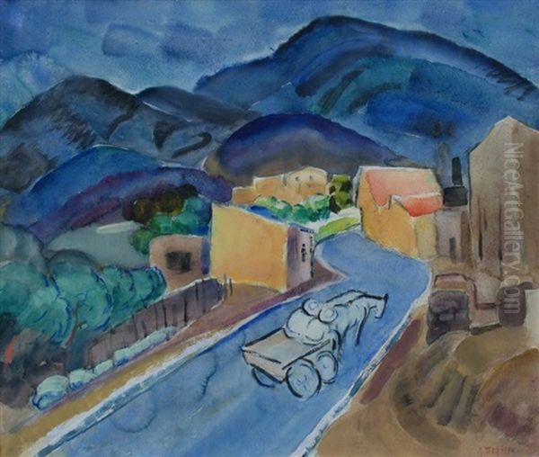 Feeding The Shepherd's Dog Oil Painting by Alice Schille