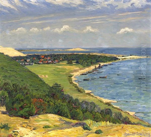 Pillkoppen Auf Der Kurischen Nehrung Oil Painting by Bertha Schilling