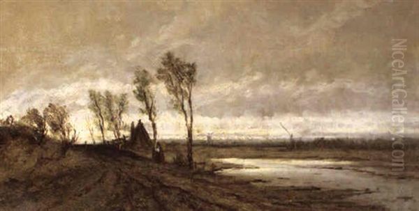 Nach Dem Regen Oil Painting by Emil Jacob Schindler