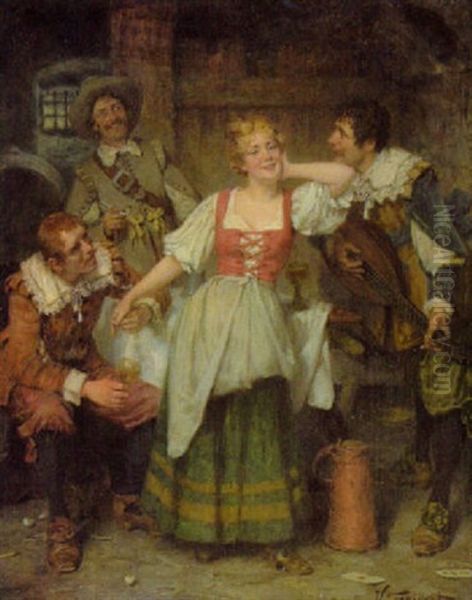 Vielumworben Oil Painting by Victor Schivert