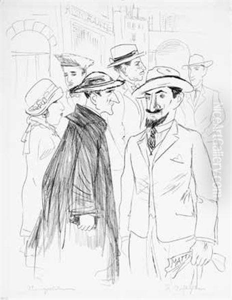 Neapolitaner Oil Painting by Rudolf Schlichter