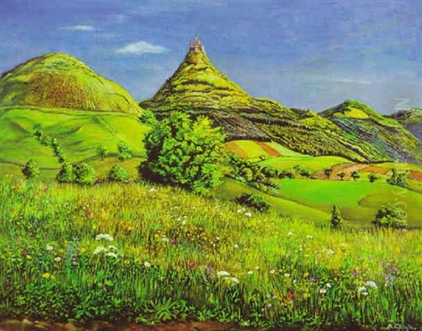 Landschaft Oil Painting by Rudolf Schlichter