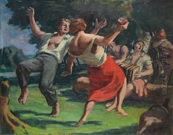 Le Bal Oil Painting by Daniel Schoen