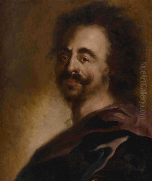 Phantasieportrat Zar Peters Des Grosen Oil Painting by Anthoni Schoonjans