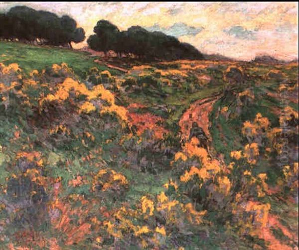 Bretagne: Chemin Dans La Lande Oil Painting by Claude Emile Schuffenecker