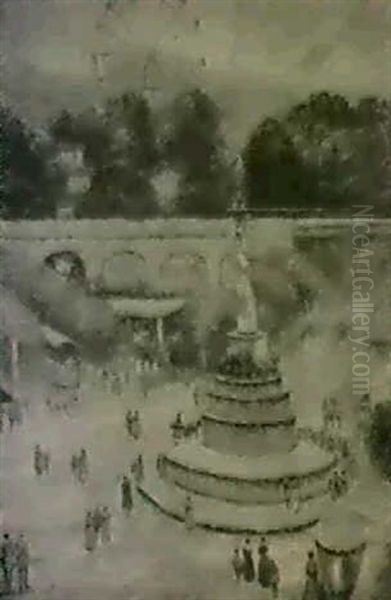 Fair At The Promenade Oil Painting by William E. Schumacher