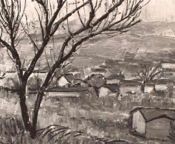 Near Los Feliz, Los Angeles Oil Painting by Donna N. Schuster