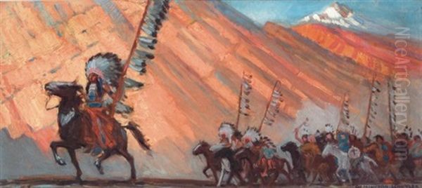 Montana Oil Painting by Remington Schuyler