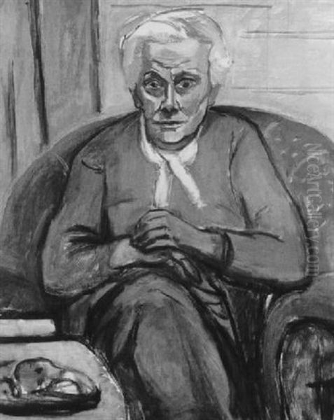 Portrait Maria Rutten Oil Painting by Karl Schwesig