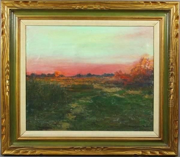 Sunset Oil Painting by Dwight Frederick Boyden
