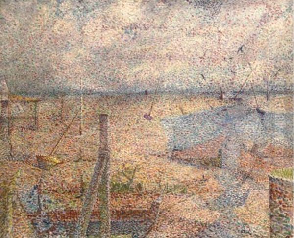 Angmering Beach, Near Preston Oil Painting by Elliott Seabrooke