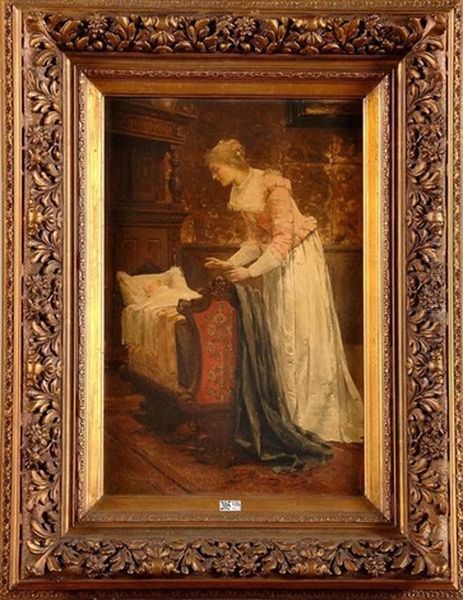 Maternite Oil Painting by Emile Seeldrayers