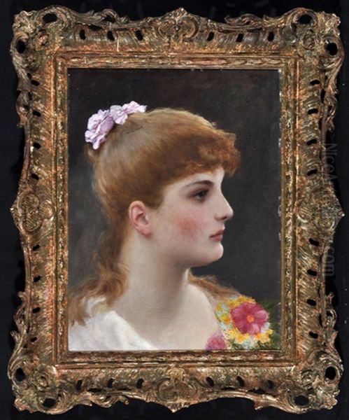 Portrait Of Louise Oil Painting by Alfred Seifert