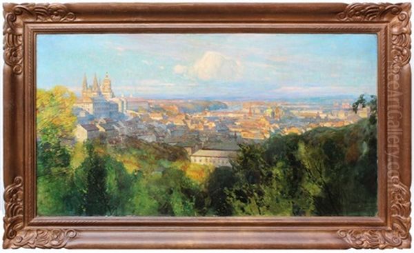Praha Oil Painting by Jaroslav Setelik
