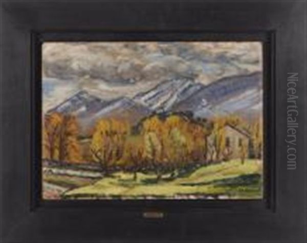 Paysage De Montagne Oil Painting by Rene Auguste Seyssaud