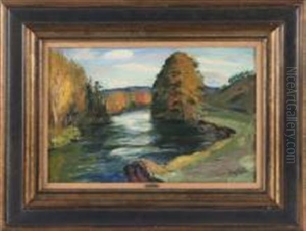 La Sorgue Oil Painting by Rene Auguste Seyssaud