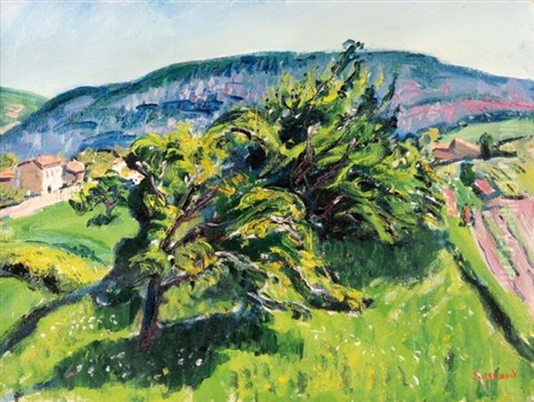 Paysage Aux Grands Arbres Oil Painting by Rene Auguste Seyssaud