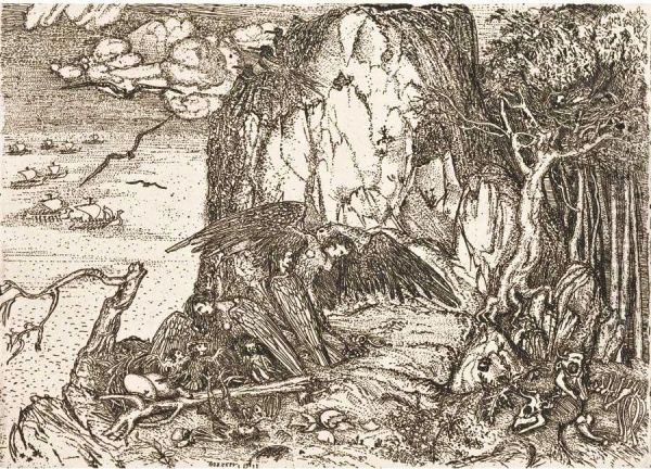 L'isola Delle Arpie Oil Painting by Cino Bozzetti