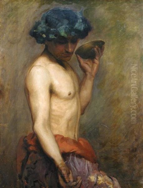 The Young Bacchus Oil Painting by Charles Haslewood Shannon