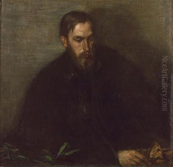 Portrait Of Thomas Sturge Moore Oil Painting by Charles Haslewood Shannon