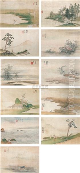 Scenery Duodecimo (album W/12 Works) Oil Painting by Shao Mi
