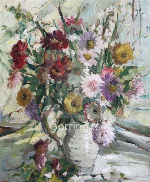 Flower Study Oil Painting by Dorothea Sharp