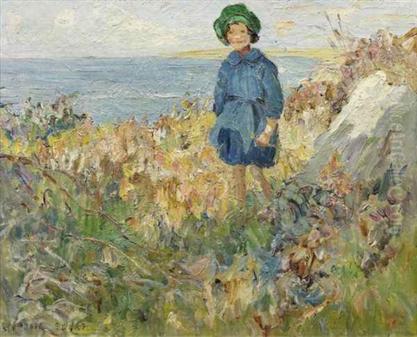 A Clifftop Path Oil Painting by Dorothea Sharp