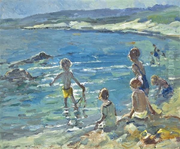 The Blue Sea Oil Painting by Dorothea Sharp