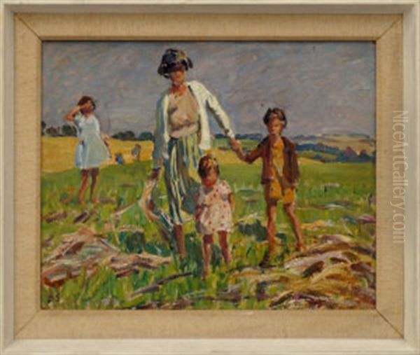 Sketch In Berkshire Oil Painting by Dorothea Sharp