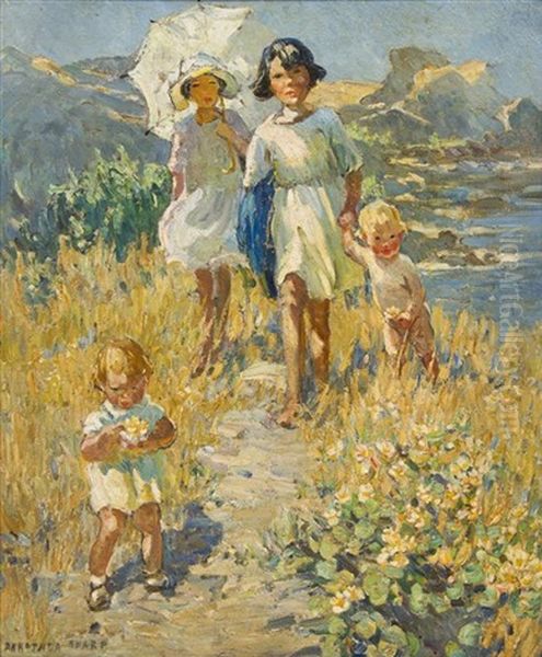 The Cliff Path Oil Painting by Dorothea Sharp