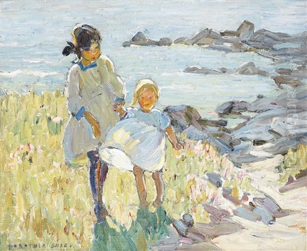By The Sea Oil Painting by Dorothea Sharp