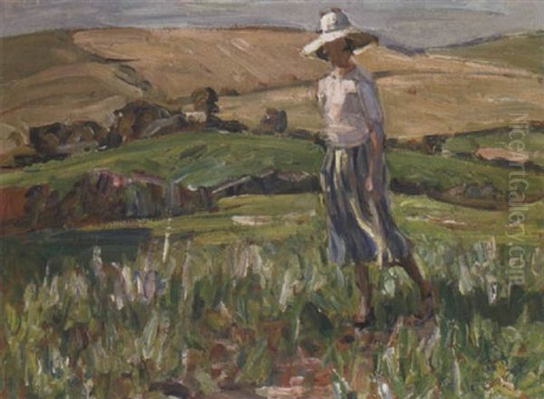 September In Dorset Oil Painting by Dorothea Sharp