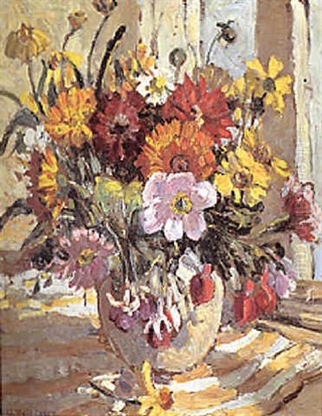 Flower Still Life Oil Painting by Dorothea Sharp