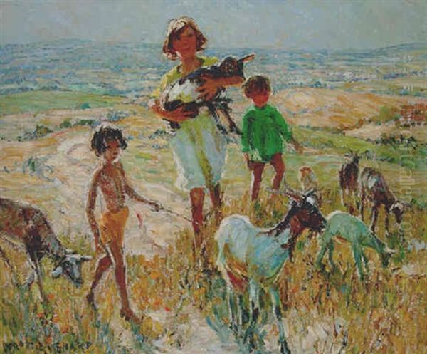 Summer In Portugal Oil Painting by Dorothea Sharp